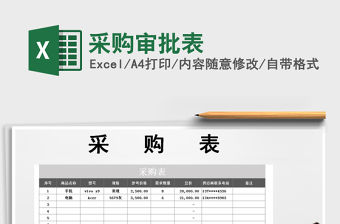 2021年采購審批表