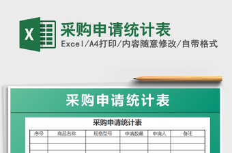 2021年采購(gòu)申請(qǐng)統(tǒng)計(jì)表