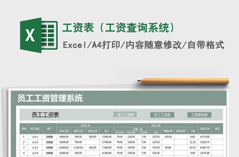 2021年工資表（工資查詢系統）