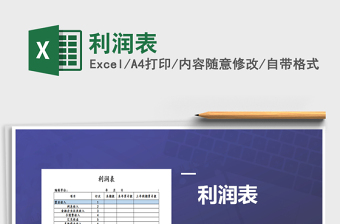 2021年利潤表
