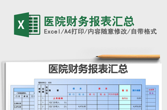 2021年醫(yī)院財(cái)務(wù)報(bào)表匯總免費(fèi)下載
