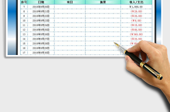 2021年财务管理之收支表