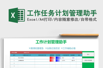 2021年工作任務(wù)計(jì)劃管理助手