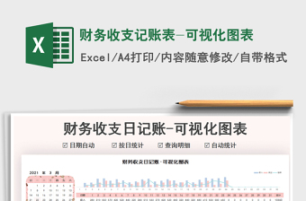 2021年財(cái)務(wù)收支記賬表-可視化圖表免費(fèi)下載