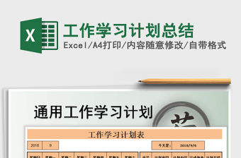 2021年工作學習計劃總結