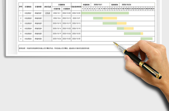 2021年甘特图-项目进度表