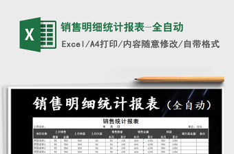 2021年銷售明細統計報表-全自動