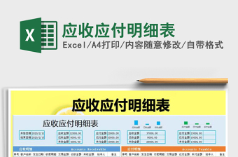 2021年應(yīng)收應(yīng)付明細(xì)表