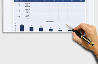 2021年健身一周食谱计划表