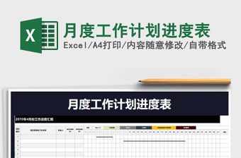 2021年月度工作計劃進度表