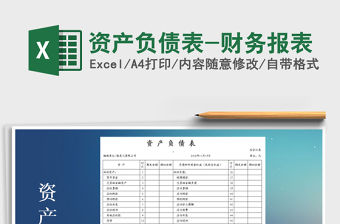 2021年資產負債表-財務報表