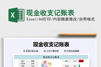 2021年現(xiàn)金收支記賬表