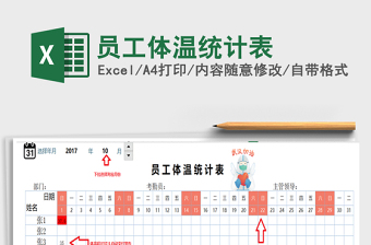 2021年員工體溫統(tǒng)計(jì)表
