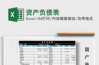 2021年資產(chǎn)負(fù)債表