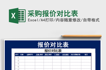 2021年采購(gòu)報(bào)價(jià)對(duì)比表