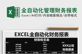 2021年全自動(dòng)化管理財(cái)務(wù)報(bào)表