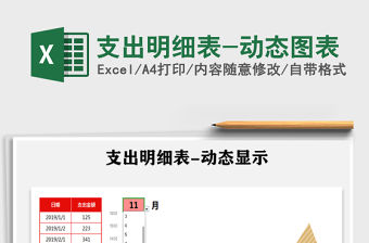 2021年支出明細表-動態(tài)圖表