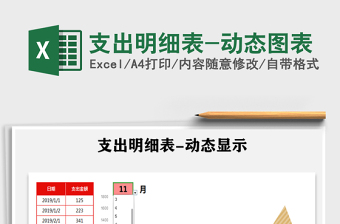2021年支出明細表-動態(tài)圖表