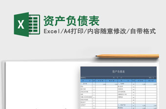 2021年資產(chǎn)負(fù)債表