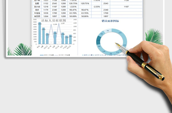 2021年銷(xiāo)售人員銷(xiāo)量對(duì)比分析圖表