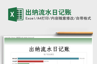 2021年出納流水日記賬