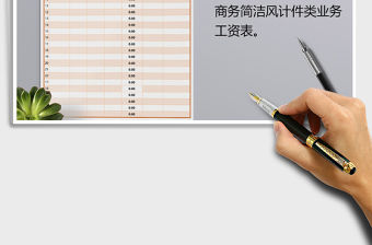 2021年工資表計件薪水明細表