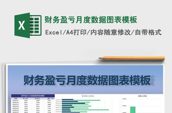 2021年財務(wù)盈虧月度數(shù)據(jù)圖表模板