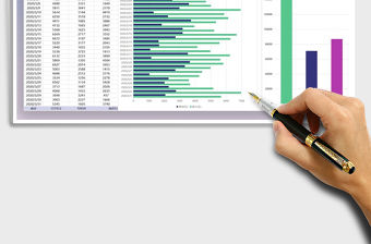 2021年財務(wù)盈虧月度數(shù)據(jù)圖表模板