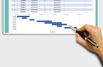 2021年项目进度计划表（甘特图）