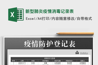 2021年新型肺炎疫情消毒記錄表