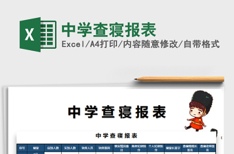 2021年中學查寢報表