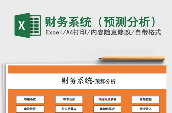 2021年財(cái)務(wù)系統(tǒng)（預(yù)測分析）