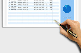 2021年往來(lái)合同明細(xì)表
