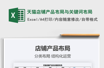 2021年天貓店鋪產(chǎn)品布局與關(guān)鍵詞布局