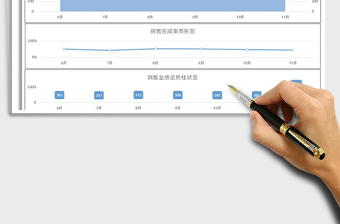 2021年半年销售业绩分析图表