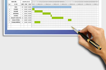 2021年工作進度計劃表-顏色顯示