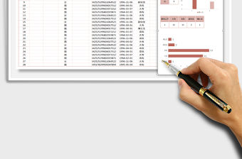 2021年人事管理表（圖表結合）