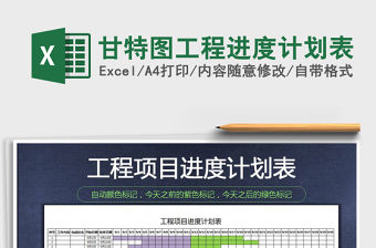 2021年甘特圖工程進度計劃表