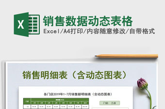 2021年銷售數據動態表格