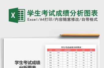 2021年學生考試成績分析圖表