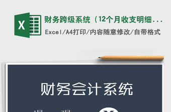 2021年財(cái)務(wù)跨級(jí)系統(tǒng)（12個(gè)月收支明細(xì)匯總查詢(xún)）