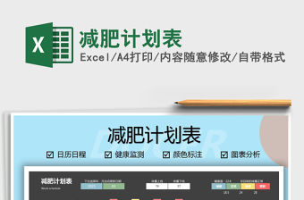 2021年減肥計劃表