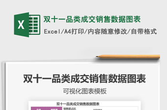 2021年雙十一品類成交銷售數(shù)據(jù)圖表
