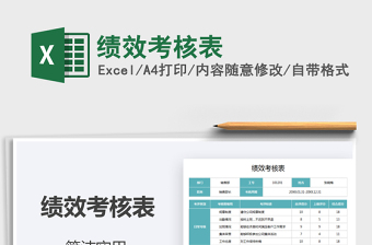 2021年績效考核表