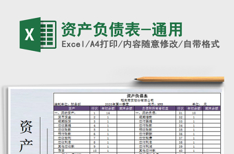 2021年資產(chǎn)負(fù)債表-通用