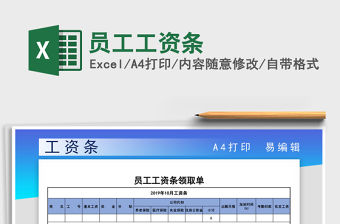 2021年員工工資條