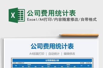 2021年公司費(fèi)用統(tǒng)計表
