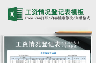 2021年工資情況登記表模板