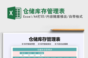 2021年倉儲庫存管理表