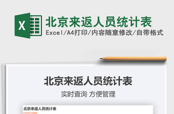 2021年北京來返人員統(tǒng)計表